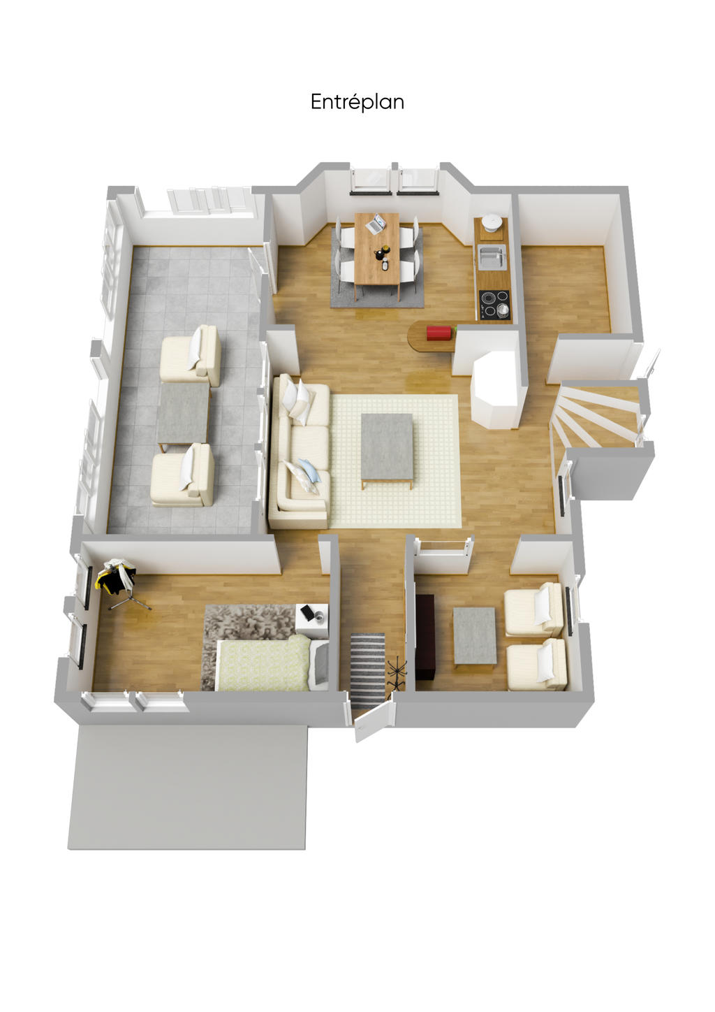 Entréplan 3 D