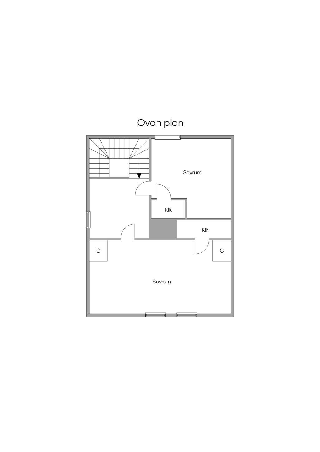 Planritning ovanplan