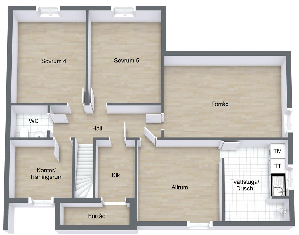 Källarplan.