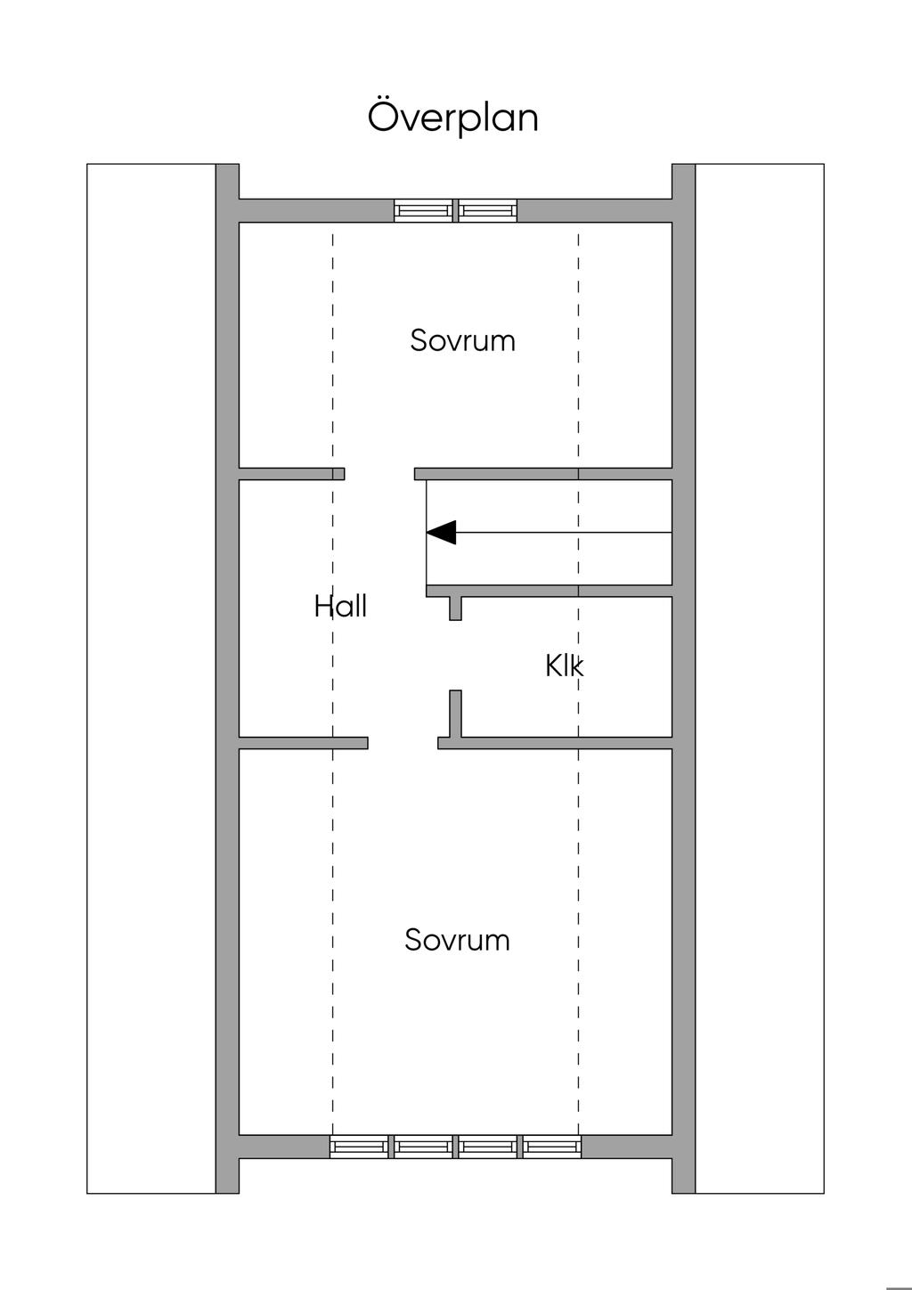 Planlösning övre plan