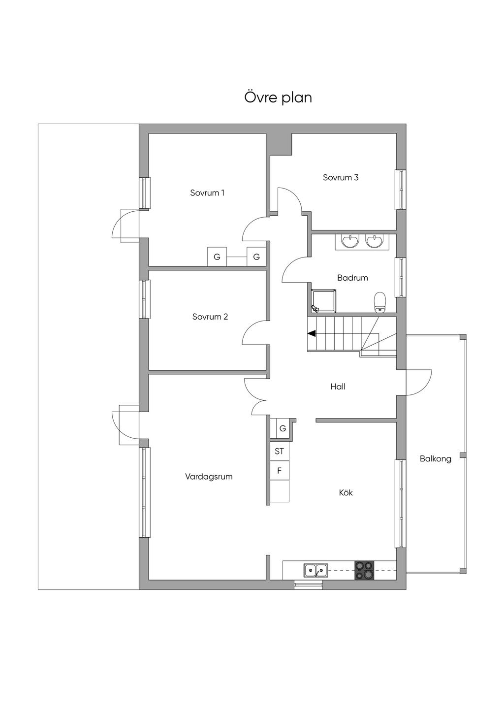 Övre plan