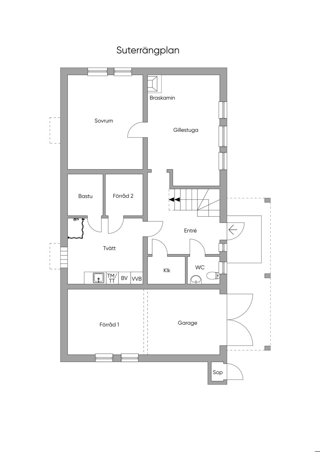 Entré/suterrängplan