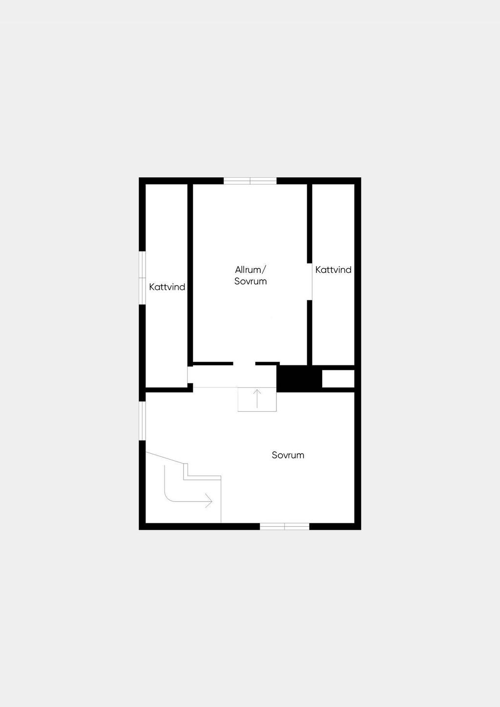 Planritning övre plan