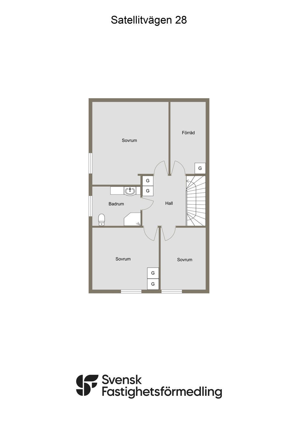 Planlösning övre plan