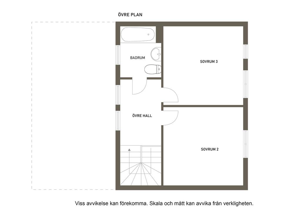 Planlösning övre plan