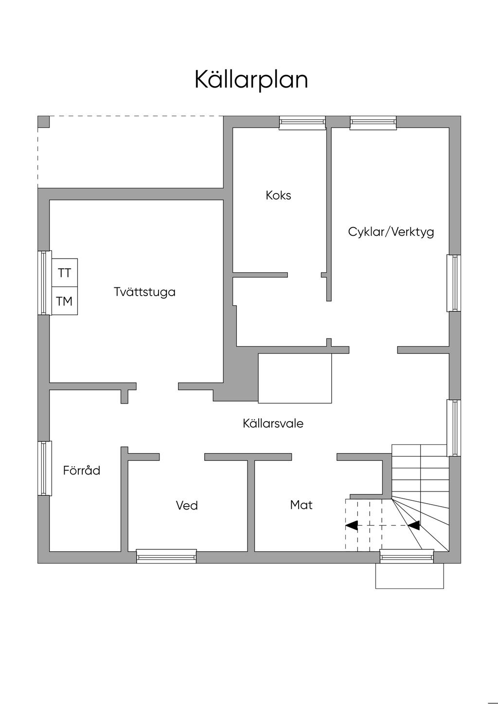 Planlösning källare