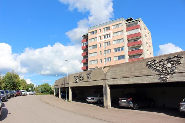 Gruvvägen 26, lägenheten är markerad