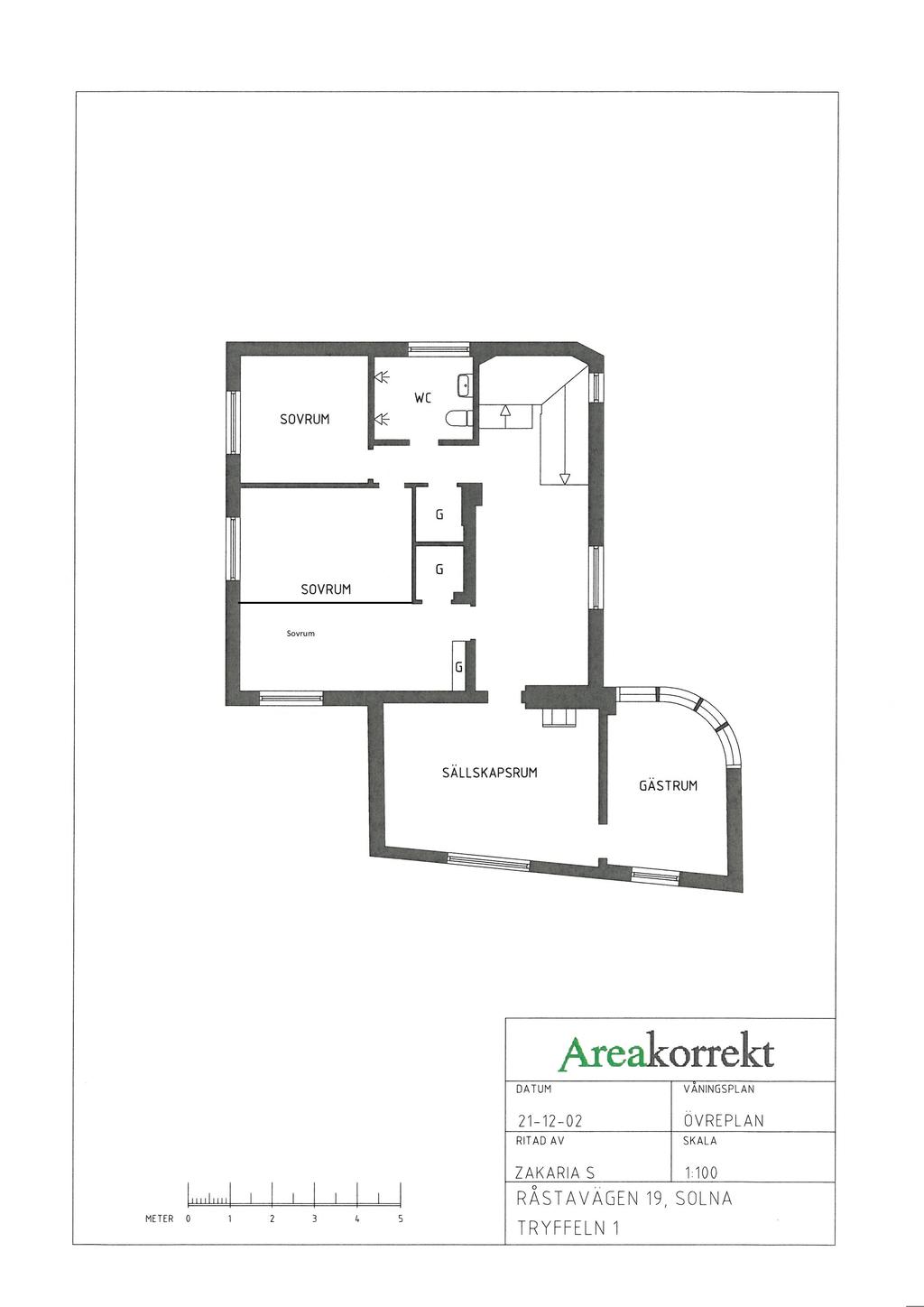 Alternativ planlösning övre plan