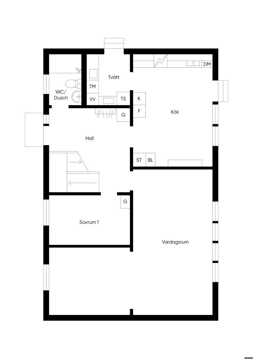 Planritning entréplan