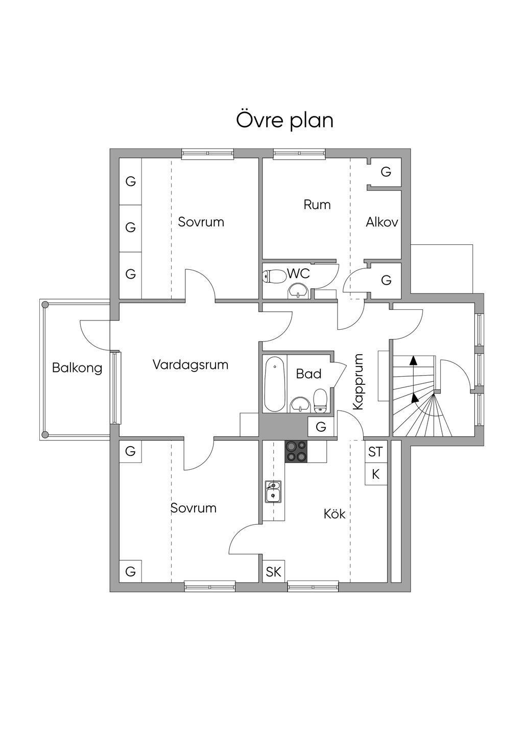 Övre plan