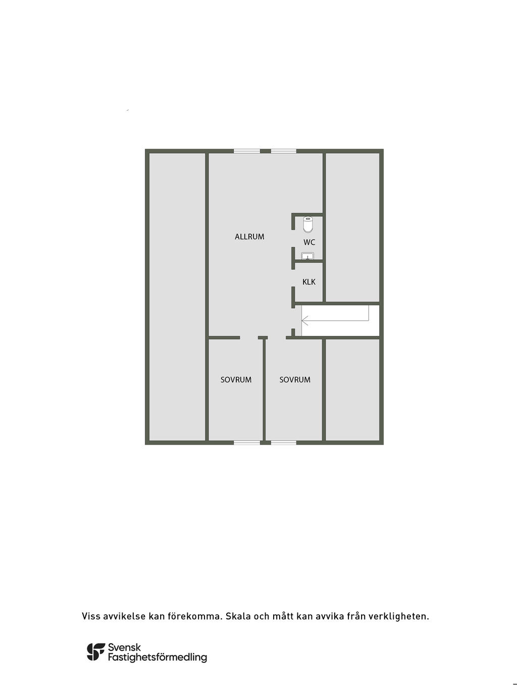 Planlösning övre plan