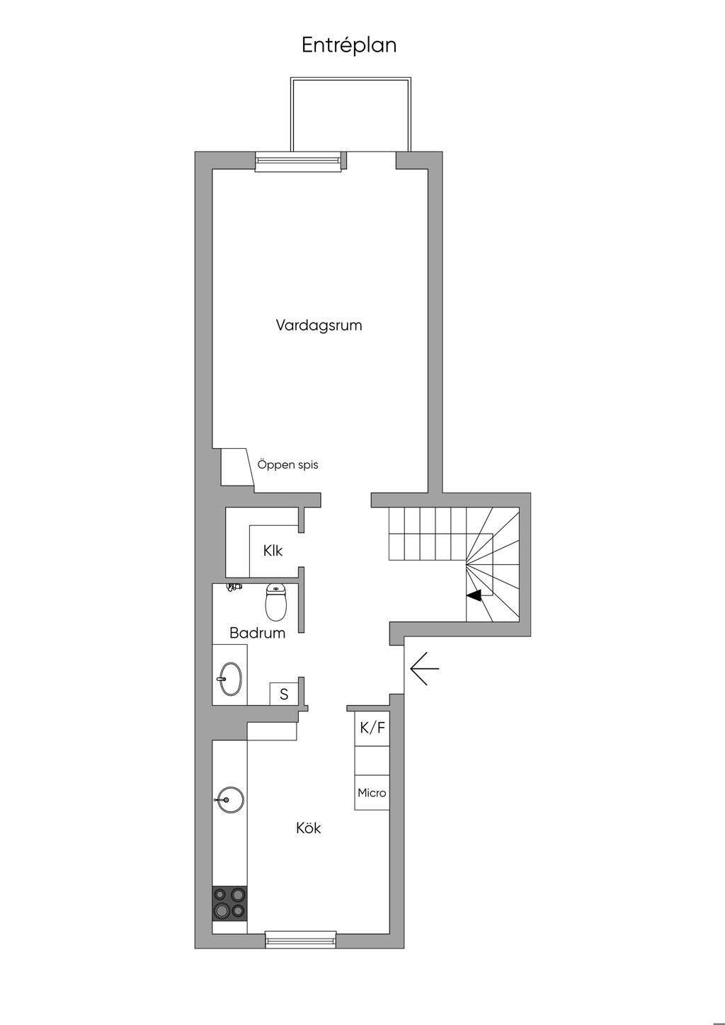 Planritning entréplan
