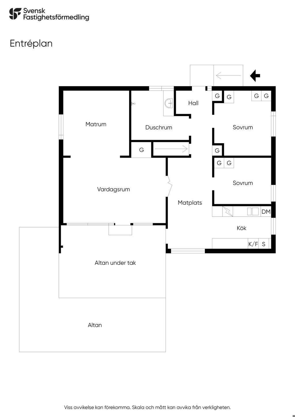 Planlösning entréplan