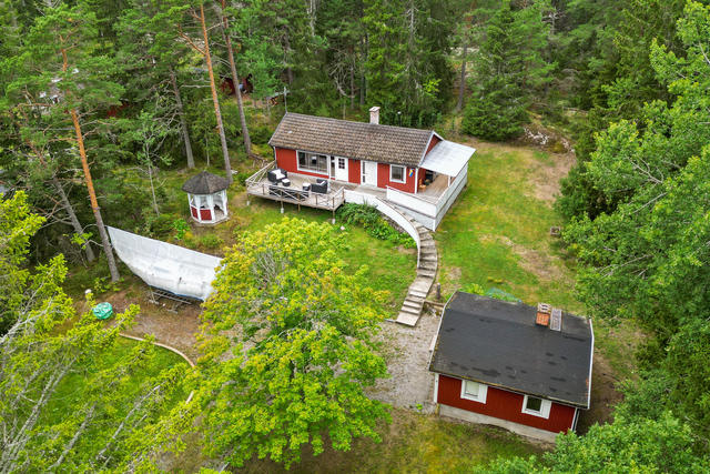 Talgoxevägen 9, drönarbild