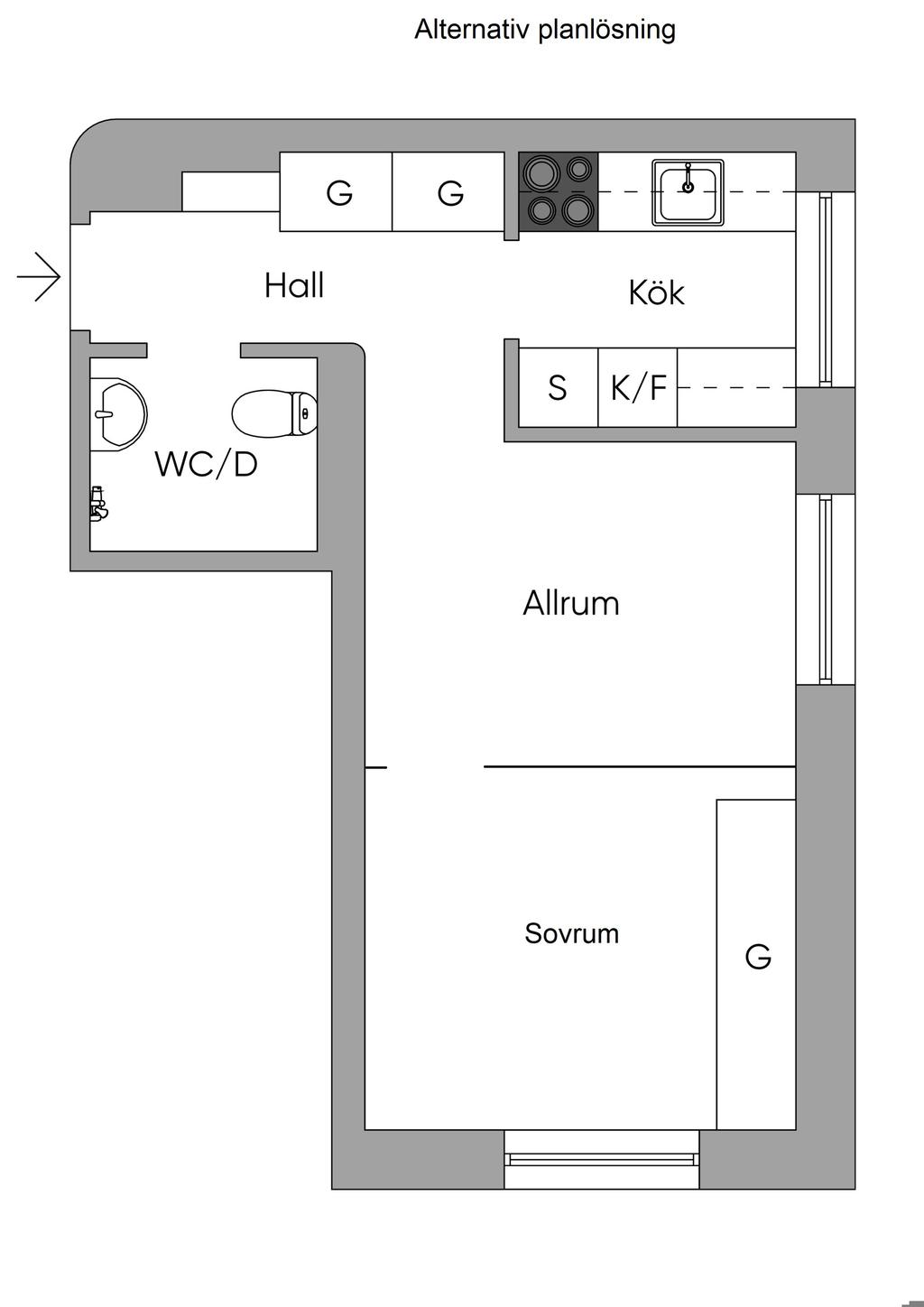 Alternativ planlösning