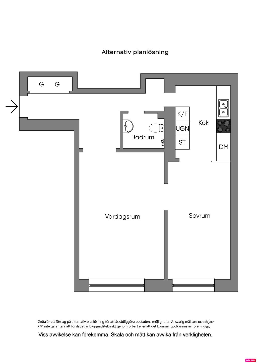 Alternativ planlösning
