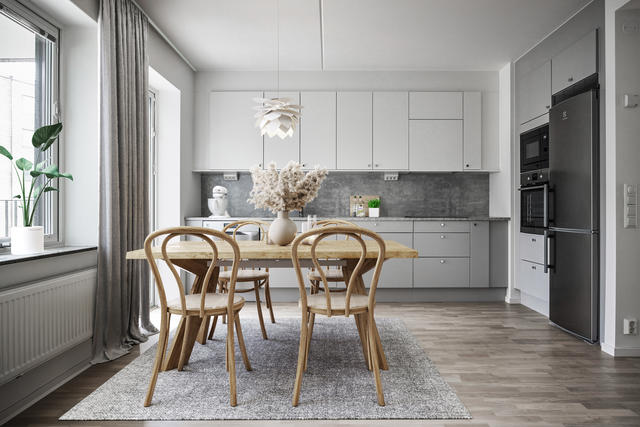 Exempelbilder från lägenhet med samma planlösning