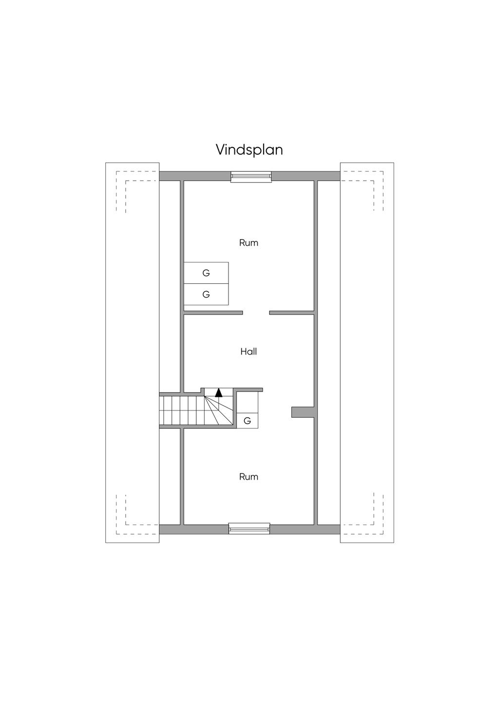 Planlösning Ovanvåning