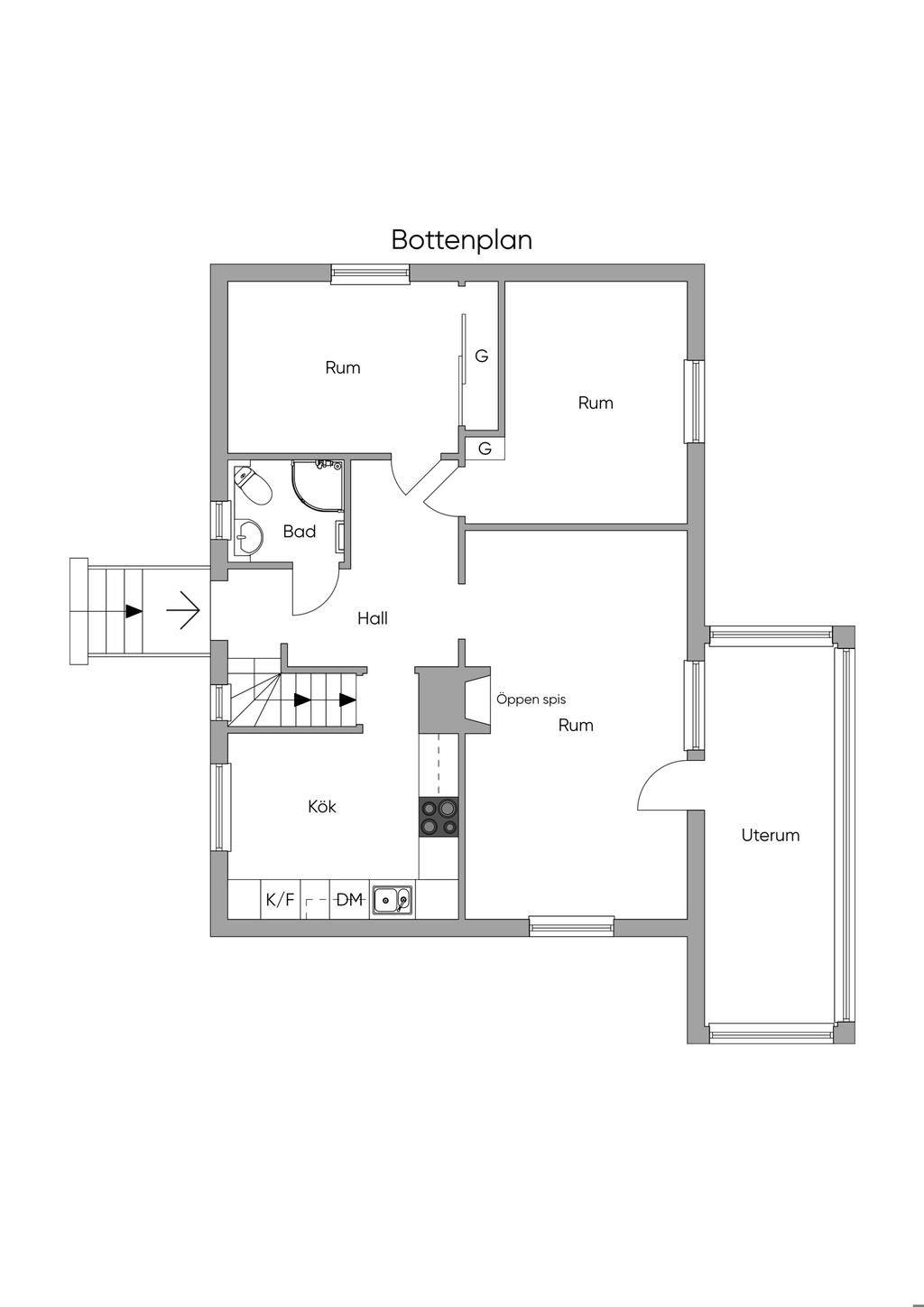 Planlösning Entréplan