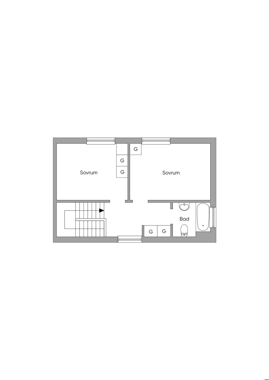 Planlösning våning 3