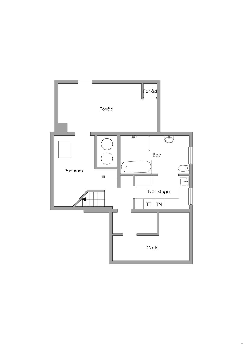 Planlösning källarplan