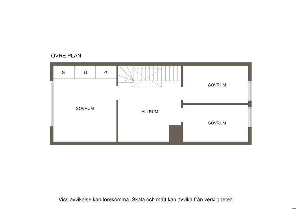 Planlösning övre plan