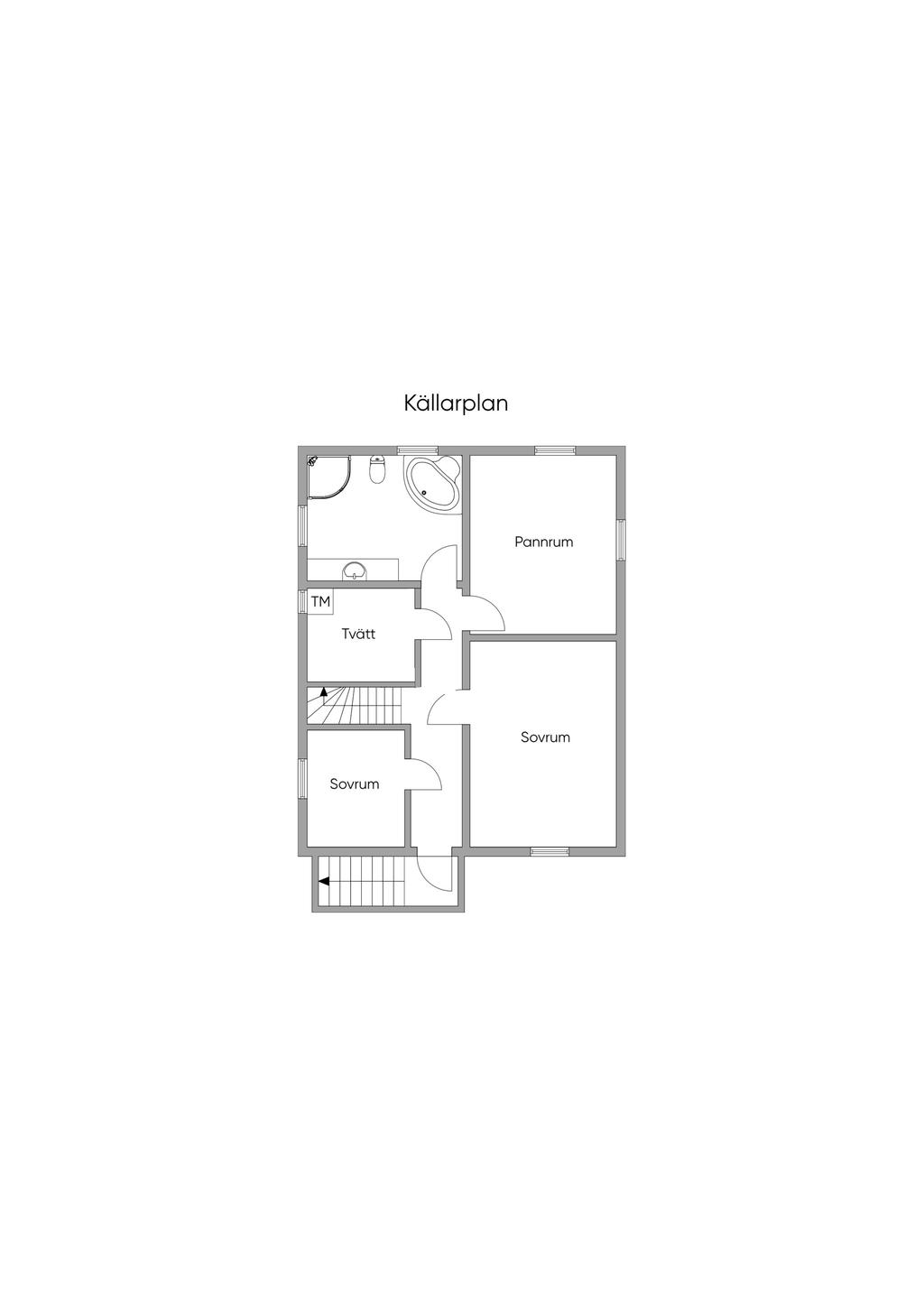 Planlösning källarplan