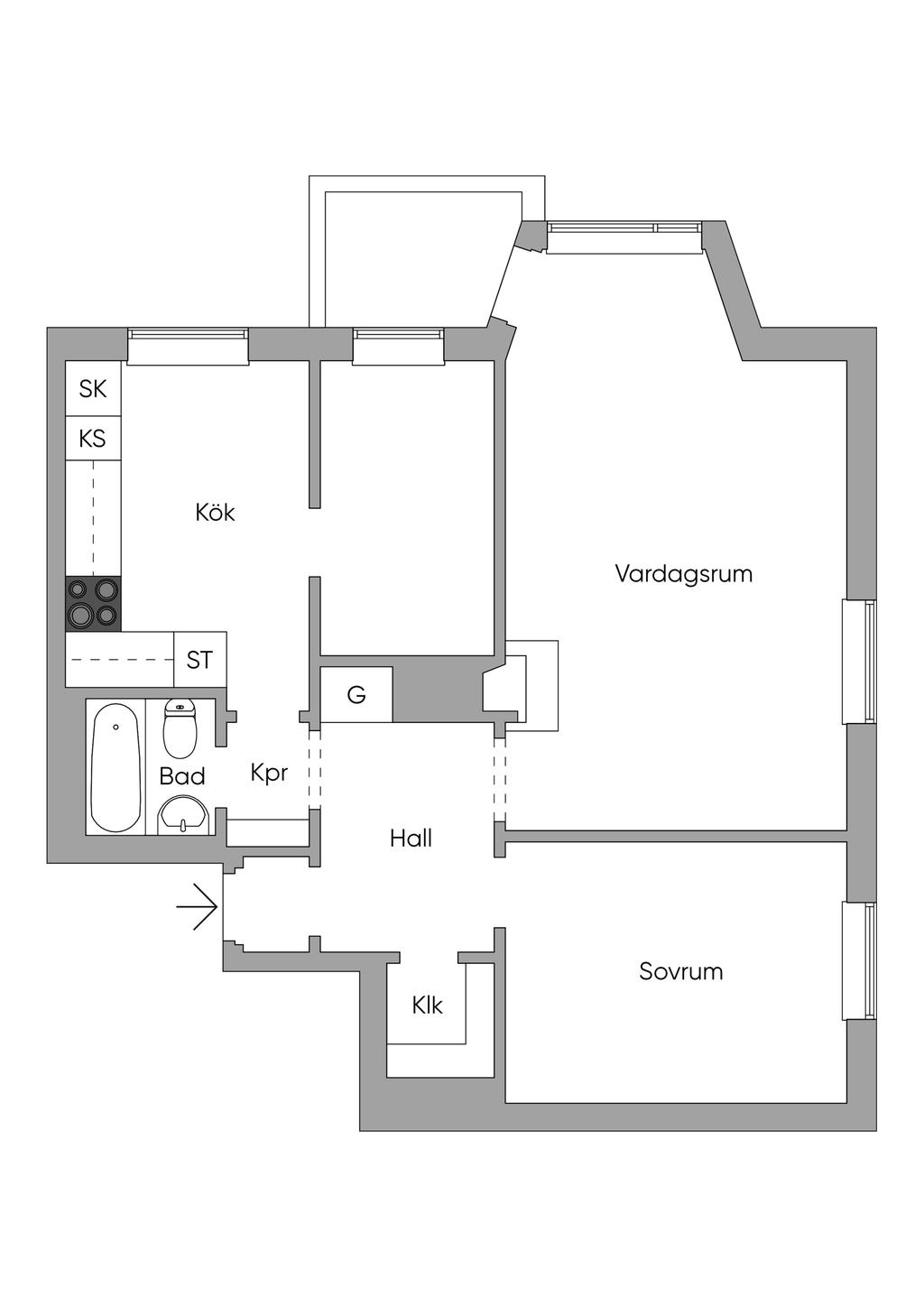 Alternativ planlösning