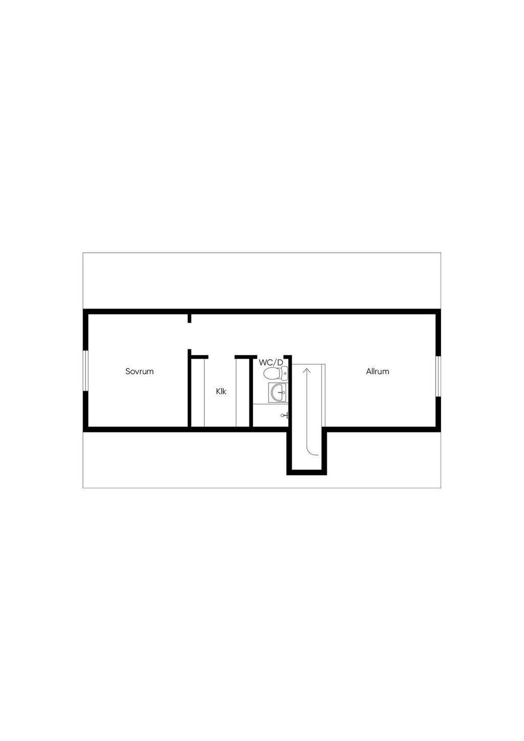 Planritning övre plan