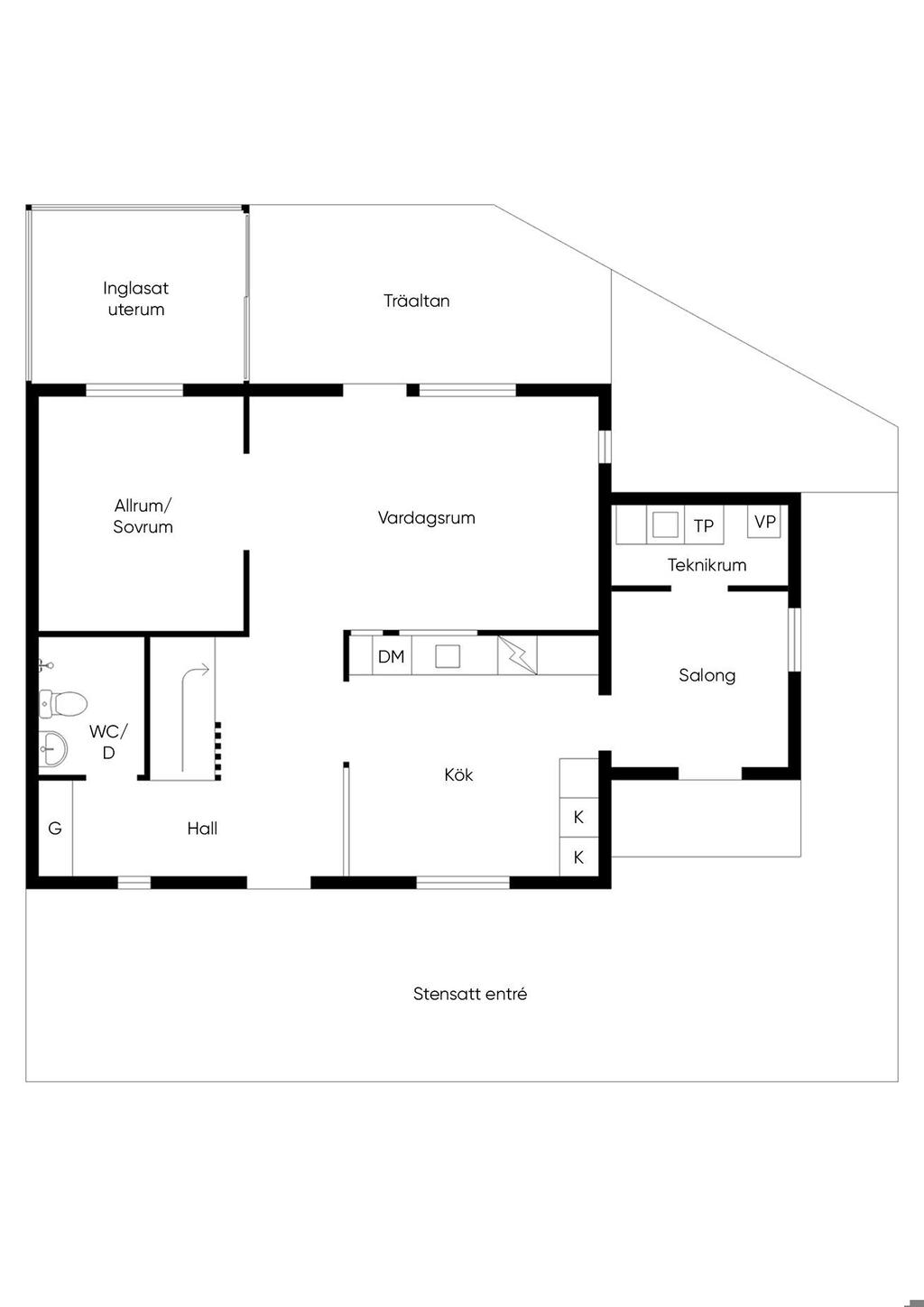 Planlösning entréplan
