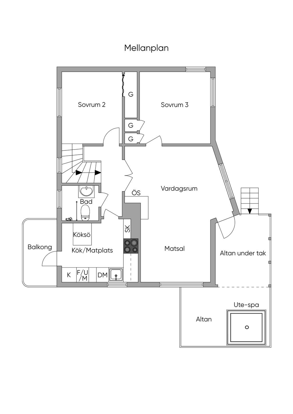 Mellanplan, skiss