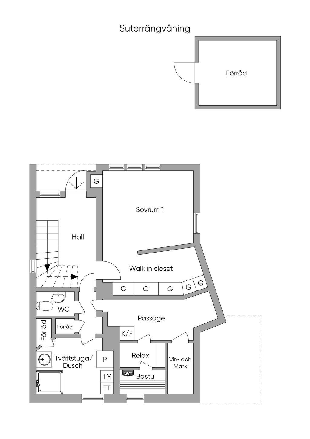 Entréplan, skiss