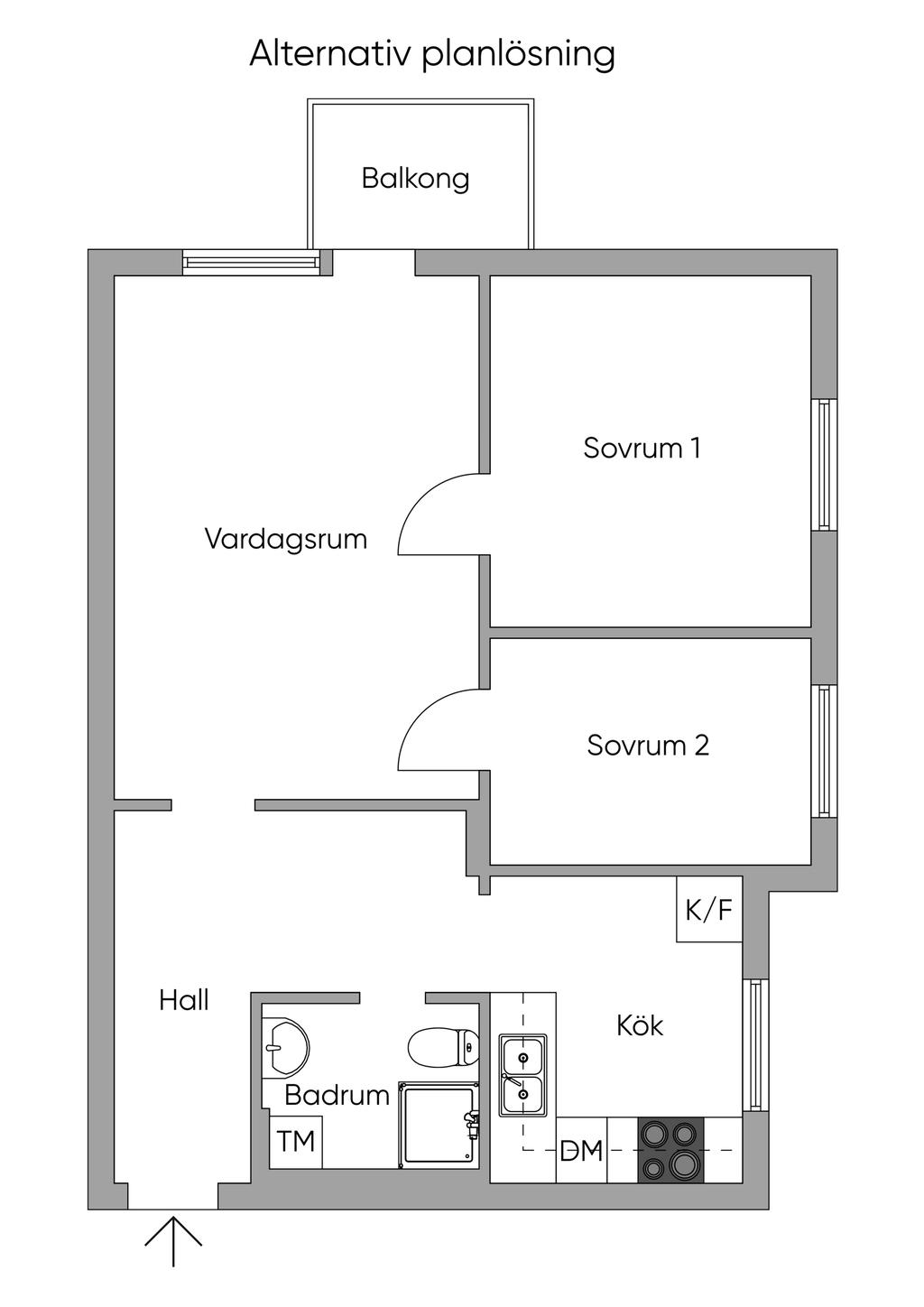 Alternativ planlösning