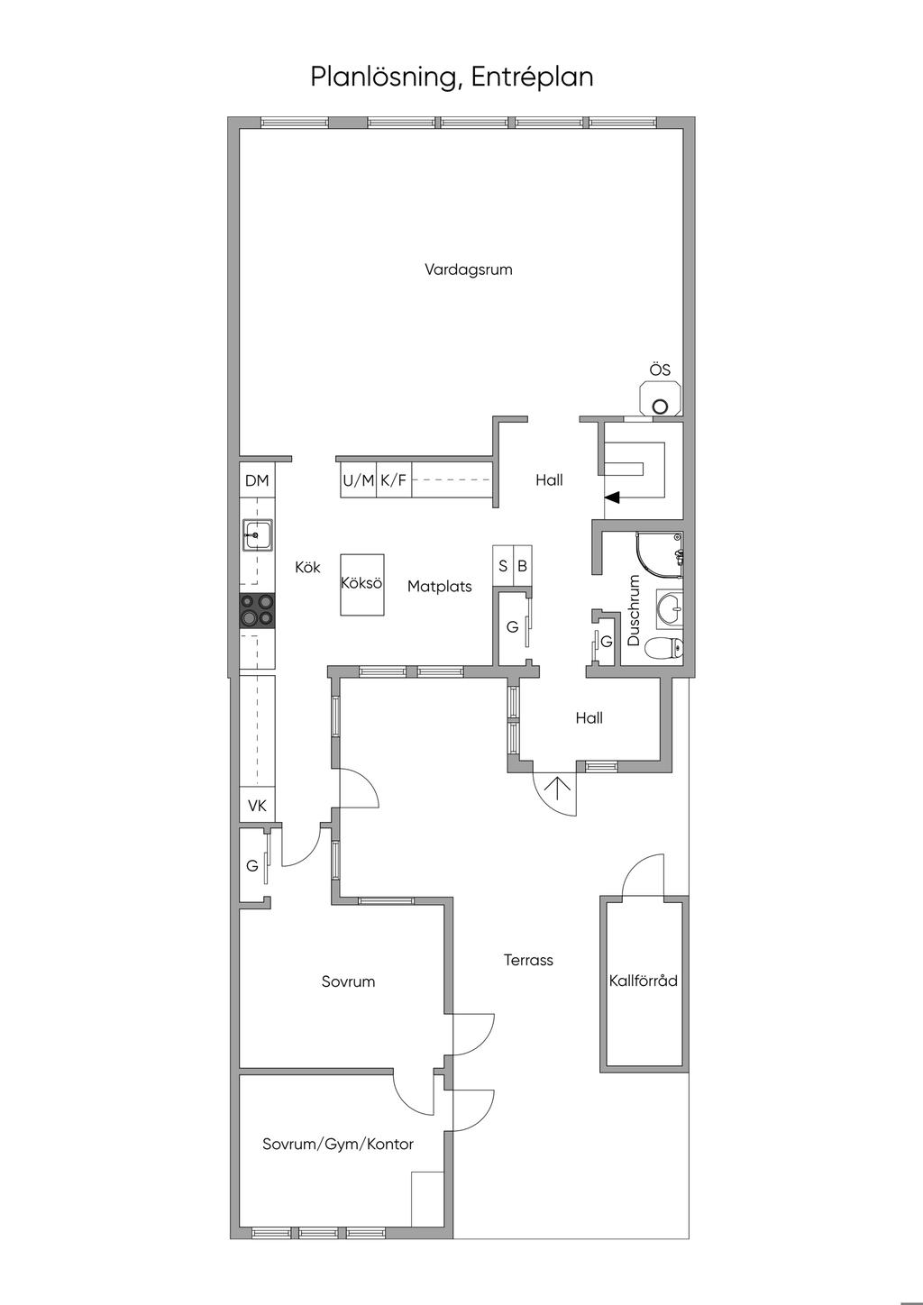 Planlösning, Entréplan 2D