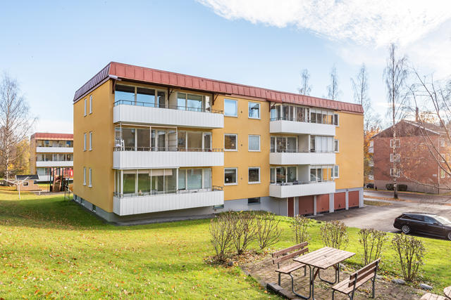 Rymlig balkong