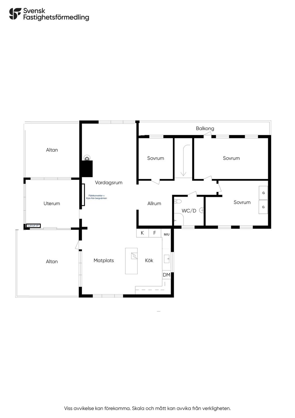 Planlösning Övre plan