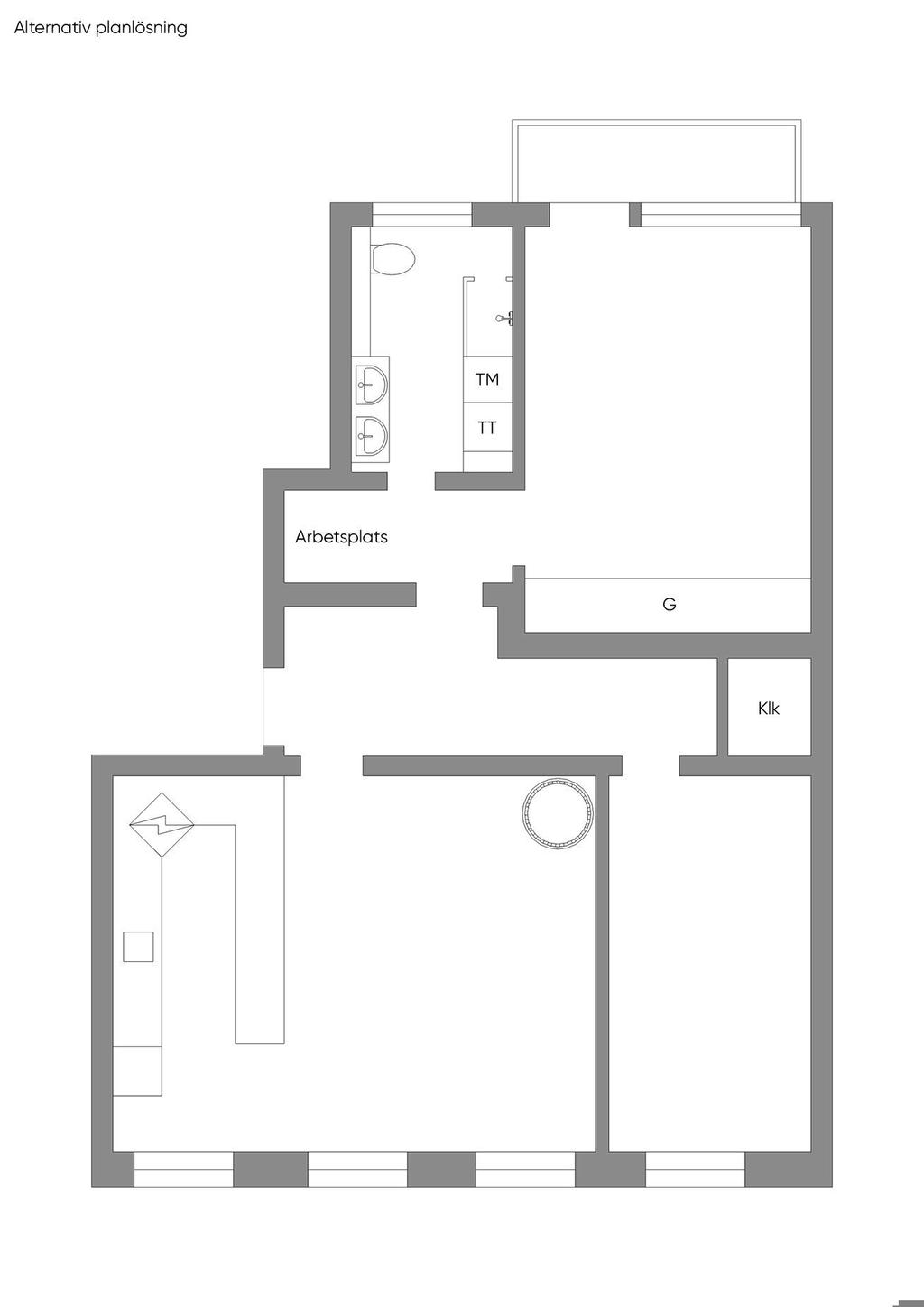 Alternativ planlösning