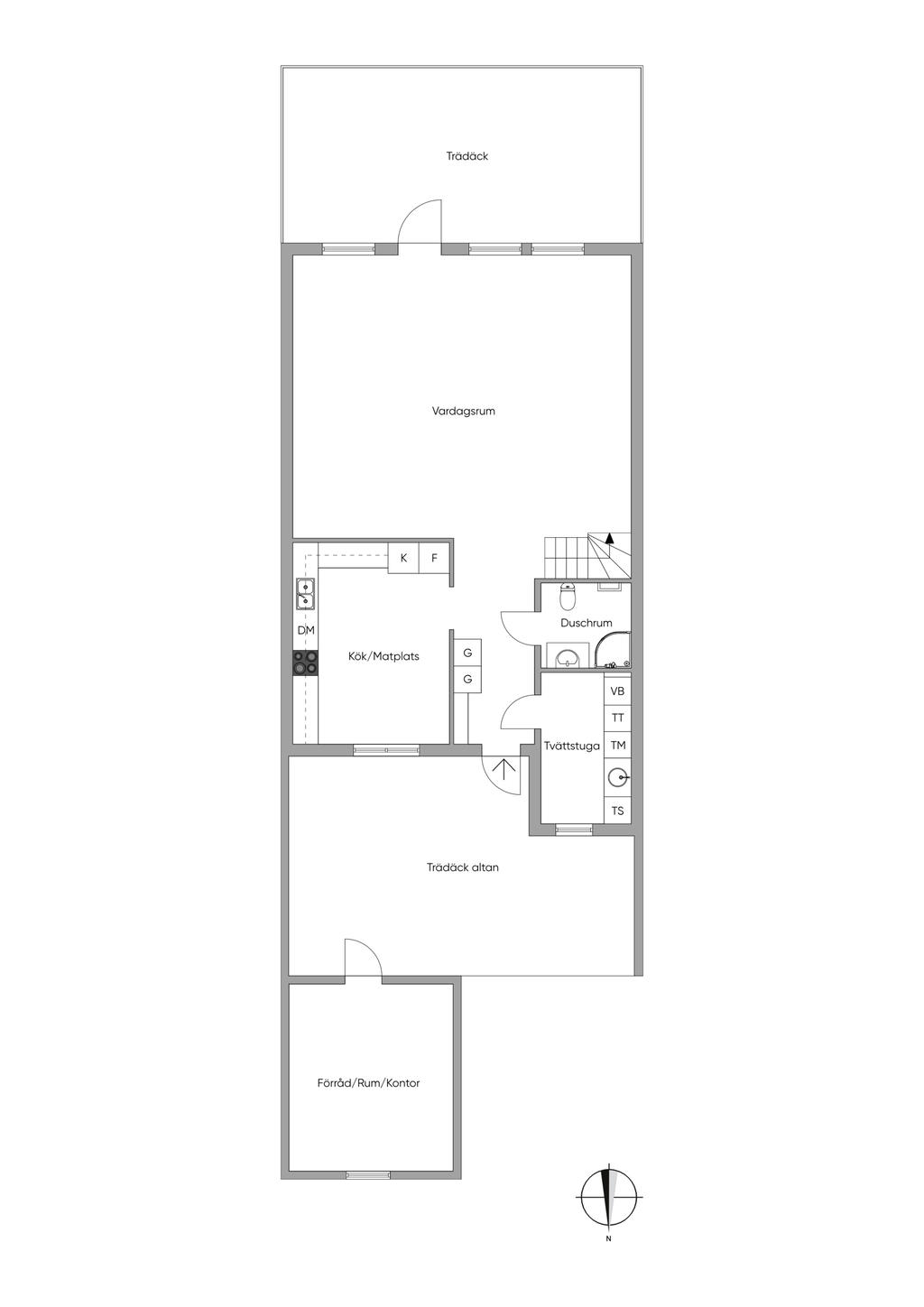 Alternativ Planlösning, Entréplan 2D