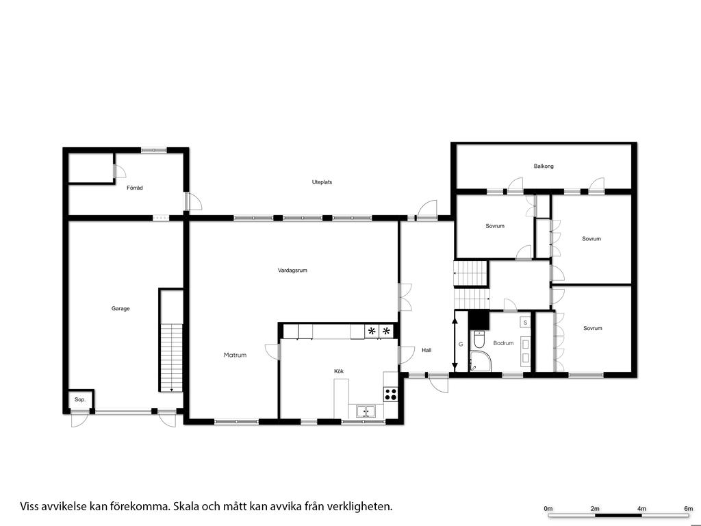Planlösning entréplan och övre etage