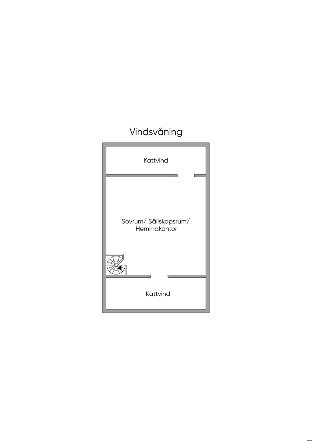 Planlösning, Vindsvåning 2D