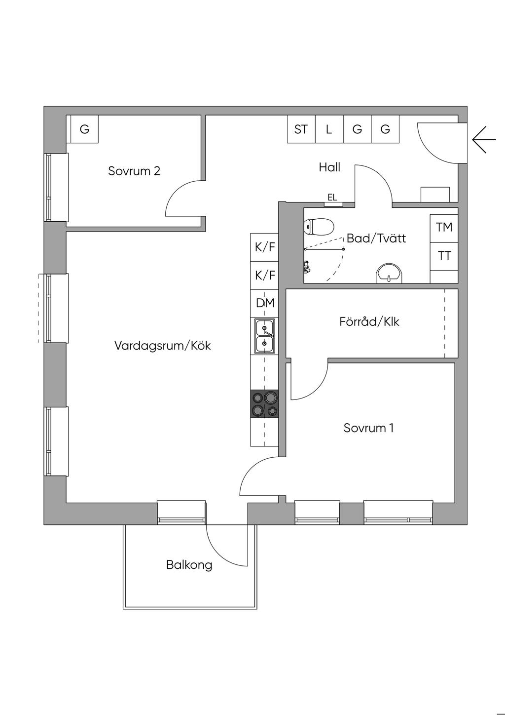 Planlösning 2D