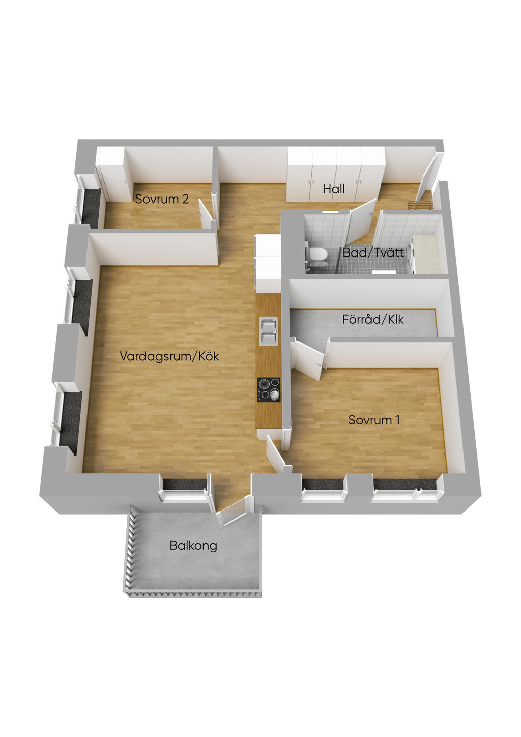 Planlösning 3D