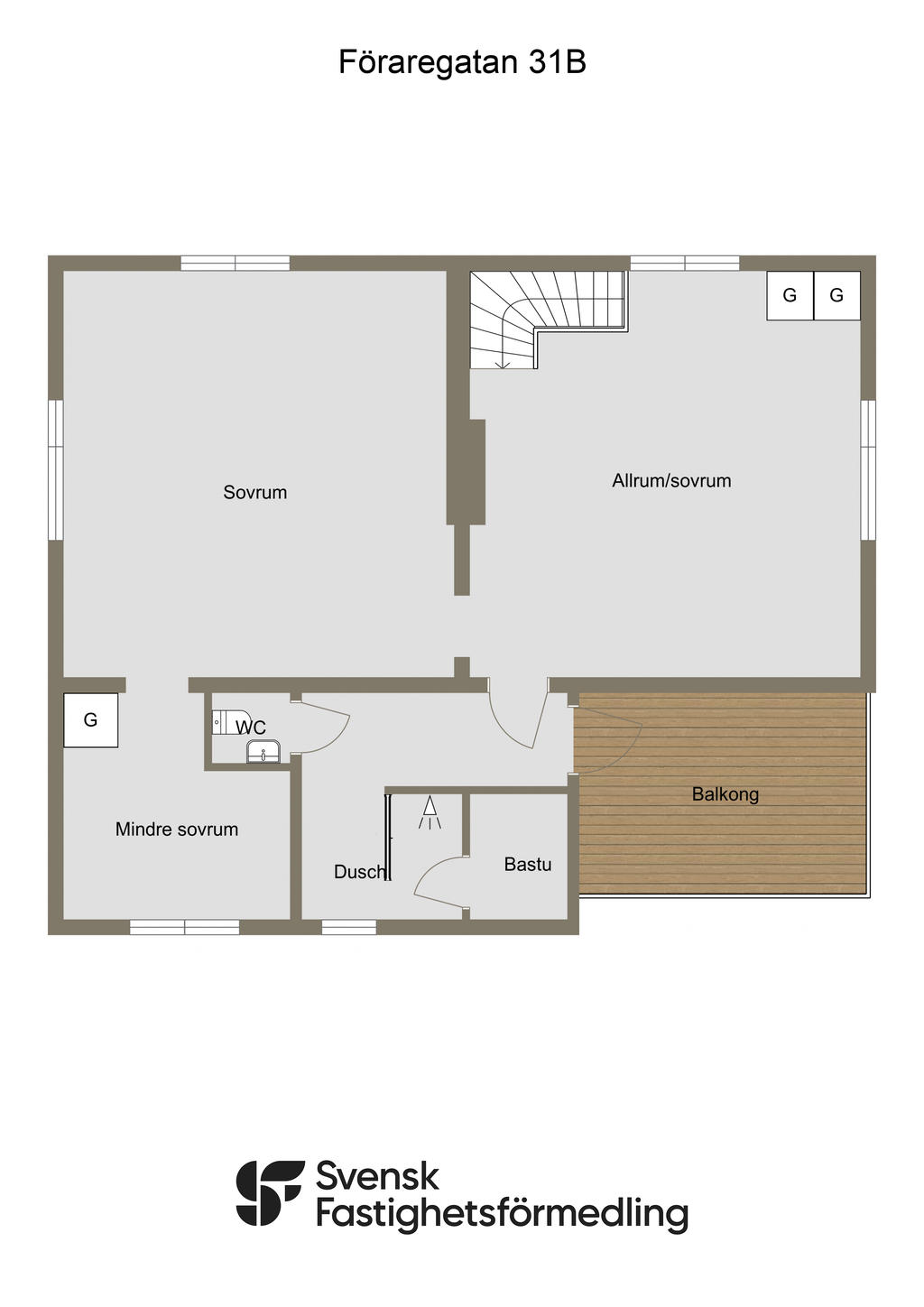 Planlösning övre plan