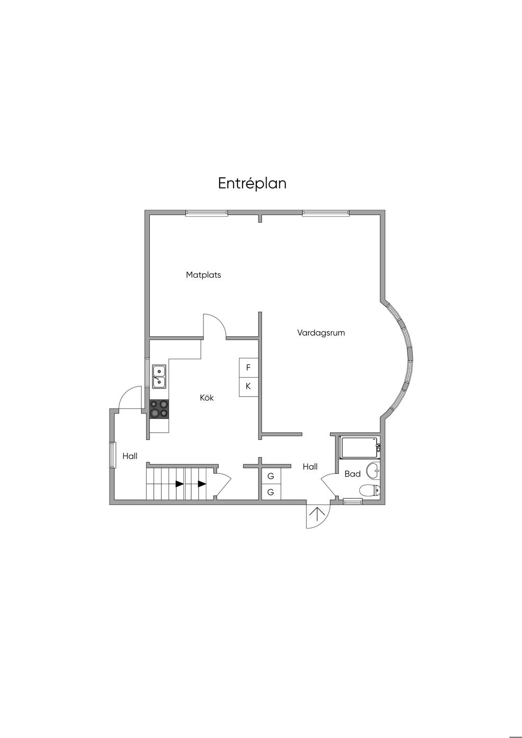 Planritning bottenplan