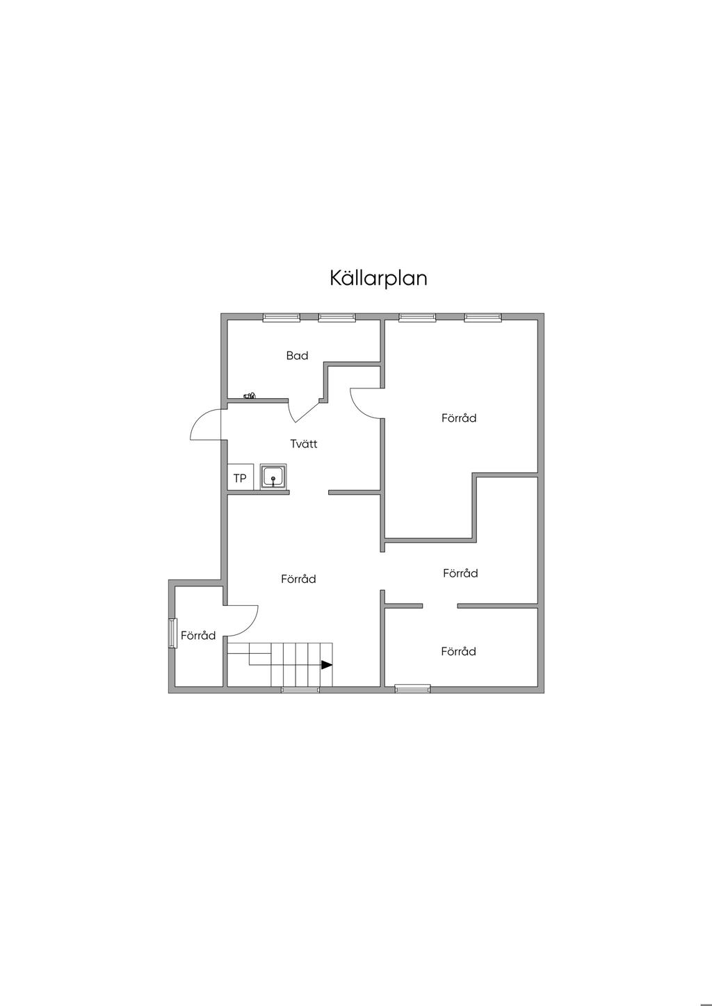 Planritning källarplan