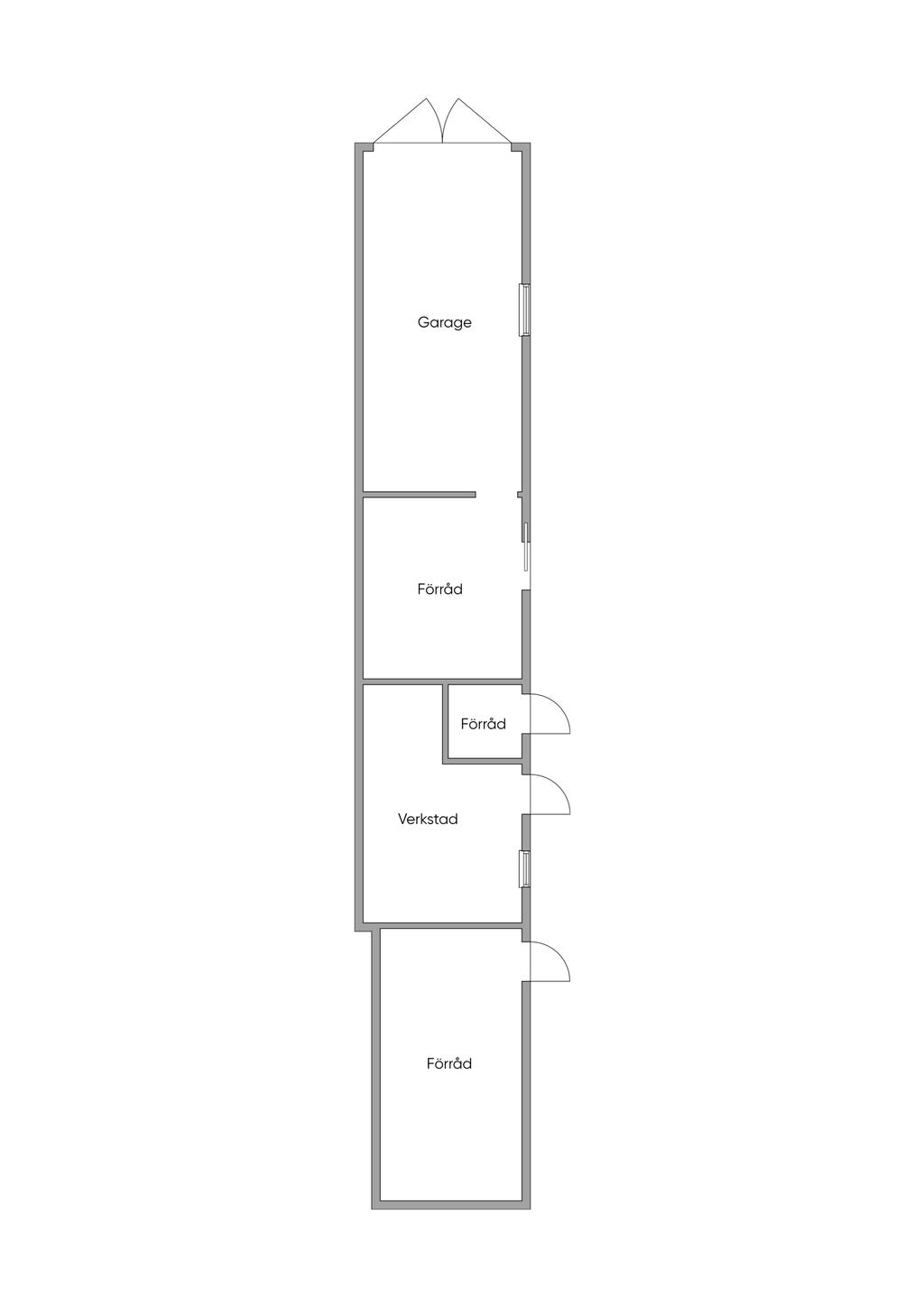 Planritning garage/uthus