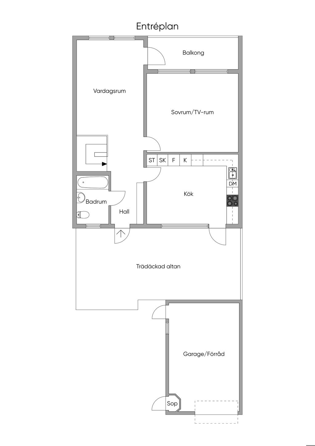 Planskiss, Entréplan 2D