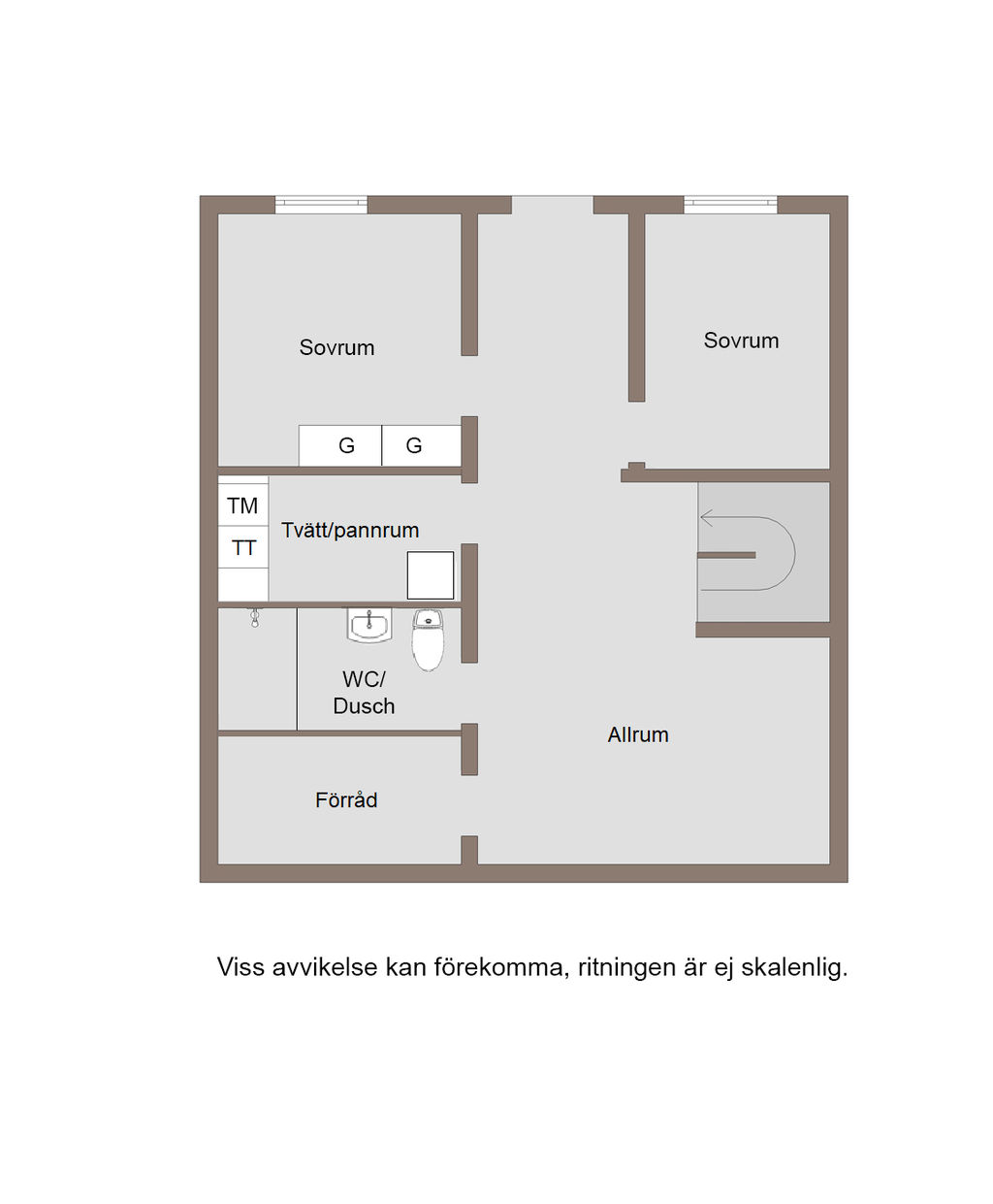 Planritning nedervåning 