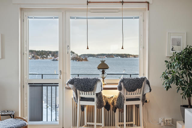 Magisk utsikt från vardagsrummet