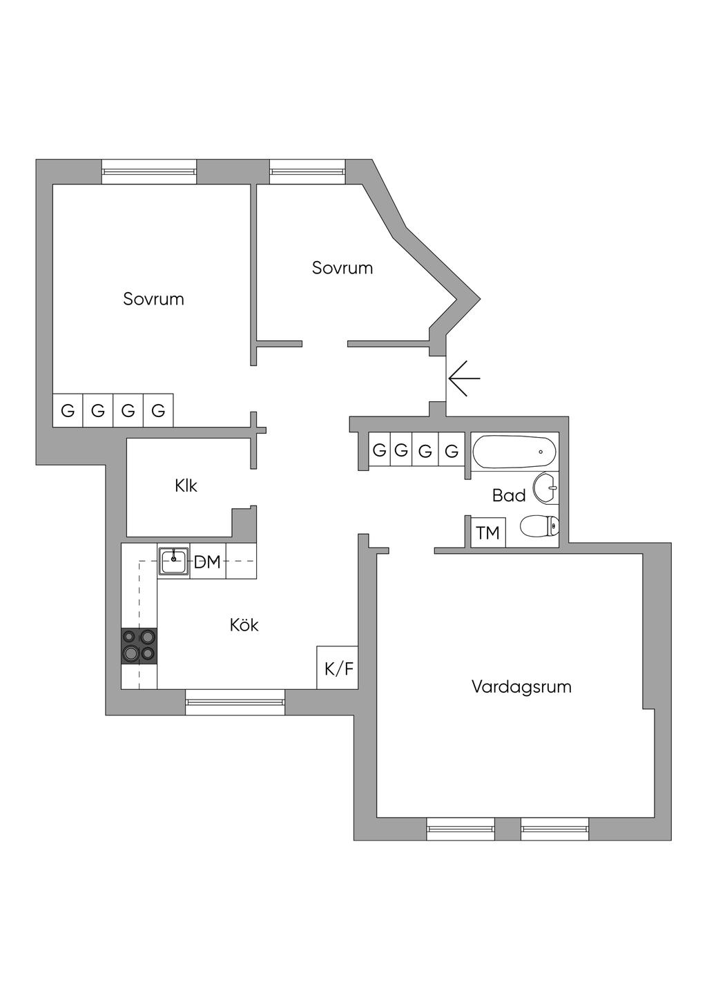 Nuvarande planlösning